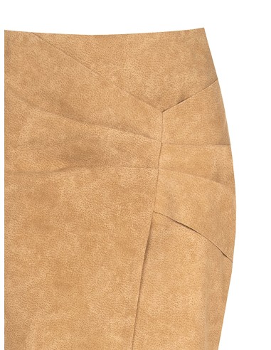 Saia lápis cruzada em camurça sintética com efeito degradé Rinascimento