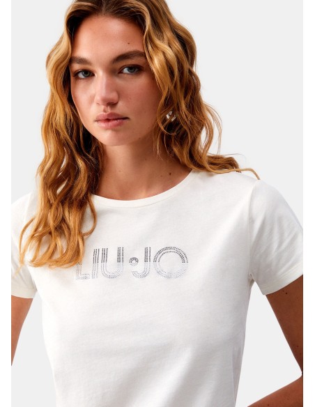 T-shirt com strass Liu Jo