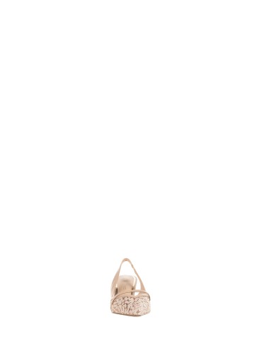 Décolleté slingback coberto de lantejoulas com salto kitten Rinascimento