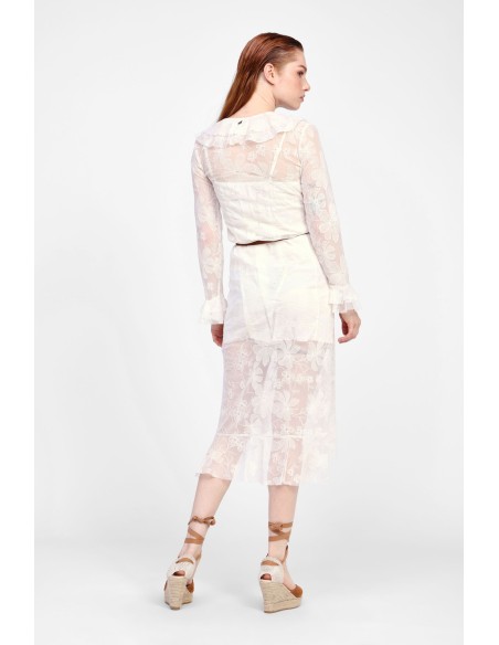 Vestido Com Mangas Compridas Dixie