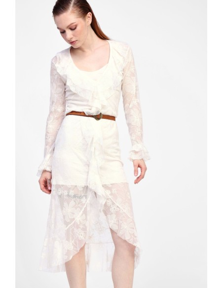 Vestido Com Mangas Compridas Dixie