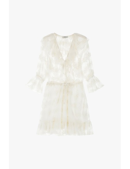 Vestido Curto e Decote em V Dixie