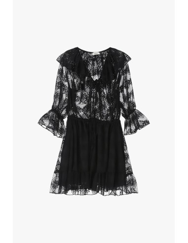 Vestido Curto e Decote em V Dixie