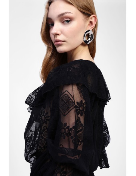 Vestido Curto e Decote em V Dixie