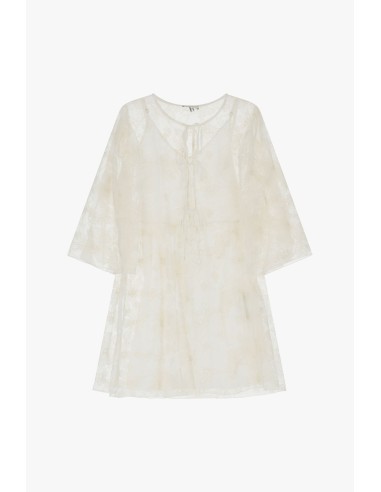 Vestido Curto com Motivo Floral Dixie