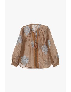 Camisa Com Bordados Florais E Mangas Compridas Dixie 2