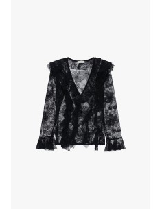 Camisa com folhos e mangas compridas Dixie 2