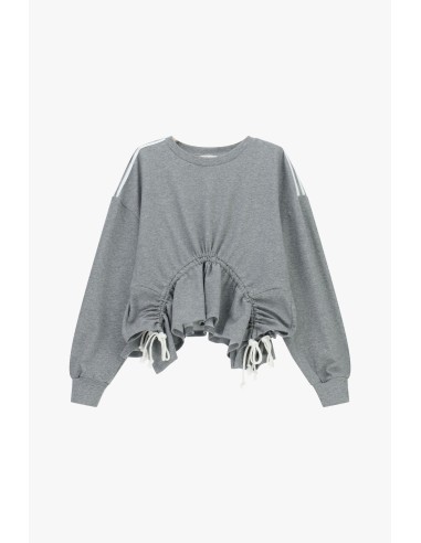 Sweat sem capuz com franzidos ajustáveis Dixie