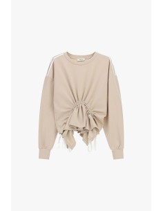 Sweat sem capuz com franzidos ajustáveis Dixie