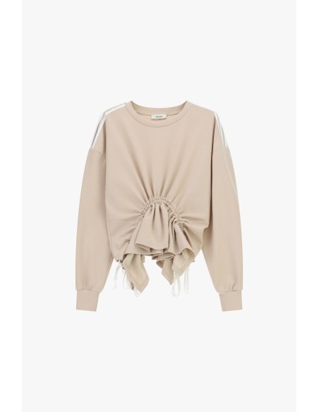 Sweat sem capuz com franzidos ajustáveis Dixie