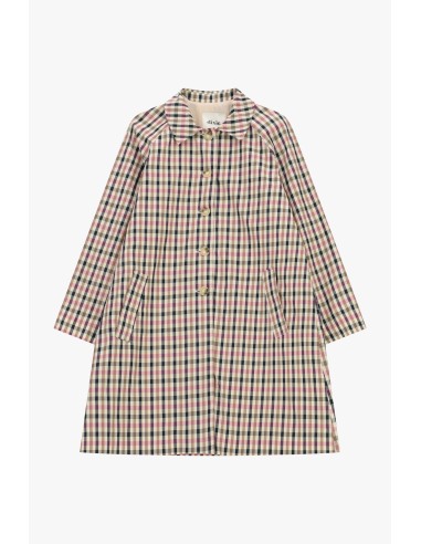 Casaco Xadrez com Botões Frontais e Bolsos Dixie