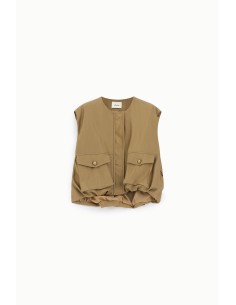 Colete curto com bolsos aplicados frontais Dixie 2