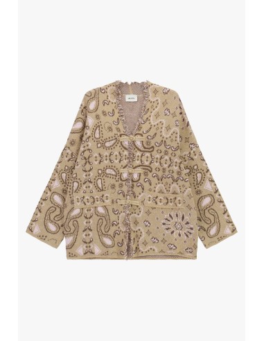 Cardigã com fecho de alamares e bolsos frontais Dixie