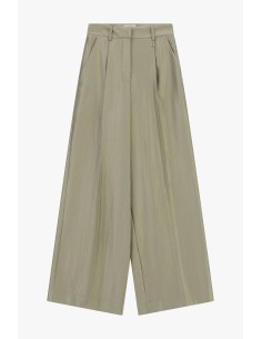 Calças Palazzo com Vinco Central e Bolsos Dixie