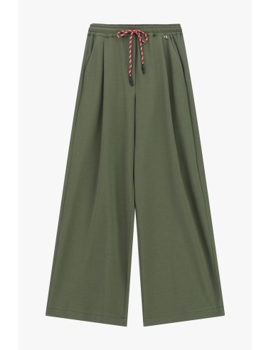 Calças Palazzo com Cintura Elástica e Cordão Dixie