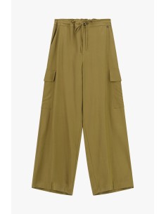 Calças palazzo com bolsos laterais amplos Dixie