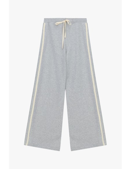 Calças Palazzo com Cordão e Bandas Laterais Dixie