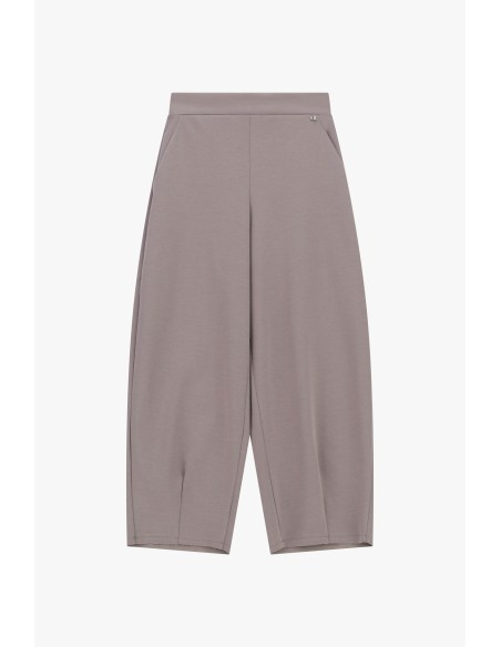 Calças Palazzo cropped de cintura alta com bolsos Dixie