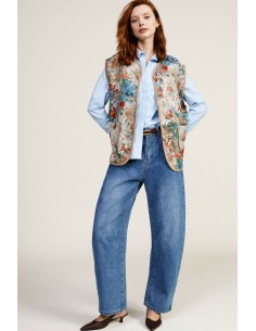 Jeans Balloon Fit com Cintura Alta e Perna Larga Dixie