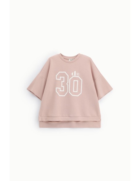 T-shirt de mangas curtas com estampa número 30 Dixie