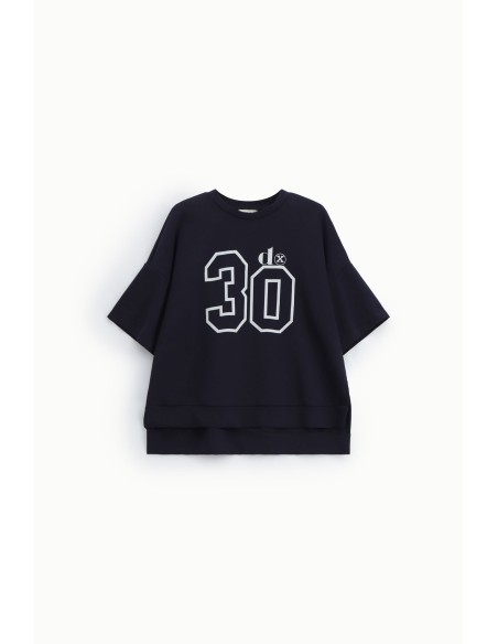 T-shirt mangas curtas estampada número 30 Dixie