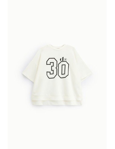 T-Shirt Mangas Curtas Estampa Número 30 Dixie