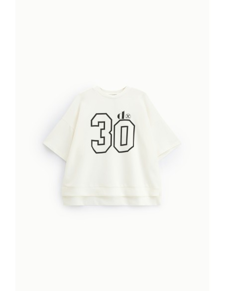 T-Shirt Mangas Curtas Estampa Número 30 Dixie