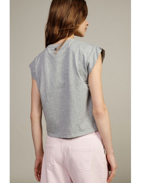 T-shirt de manga curta com estampa frontal do Snoopy Dixie