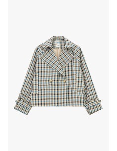 Casaco-Camisa Xadrez de Duplo Abotoamento com Mangas Compridas Dixie 2