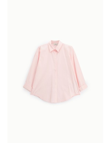 Camisa ampla com colarinho clássico e mangas 3/4 Dixie