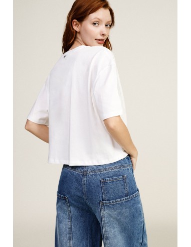 T-Shirt A Maniche Corte Con Nodo Centrale Dixie - Vestiti Firmati L...