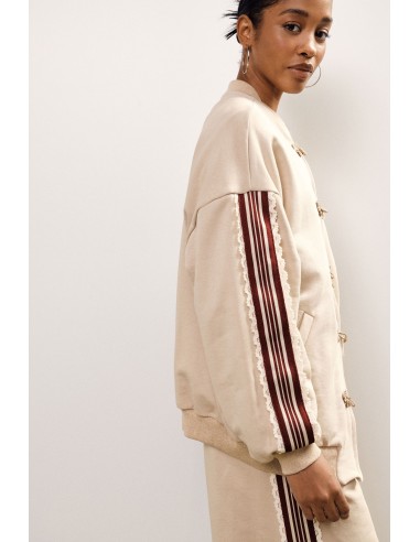 Felpa Zip Dettagli Intrecciati Maniche Ricamo Dixie - Vestiti Firma...