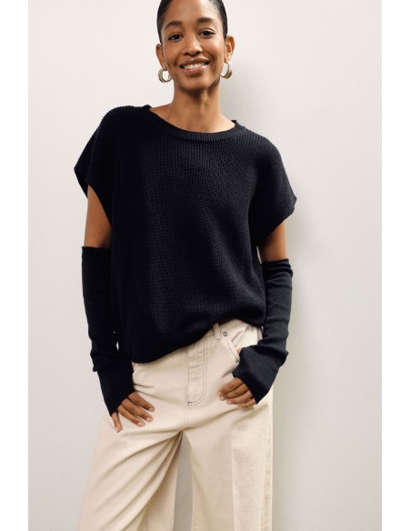 Top Lavorato A Maglia Con Maniche Staccabili Dixie - Vestiti Firmat...