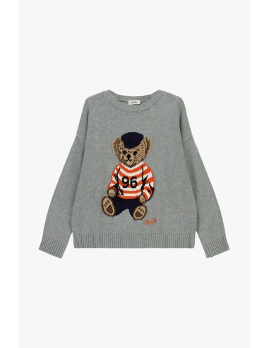 Maglione Girocollo Con Orso E Maniche Lunghe Dixie - Vestiti Firmat...