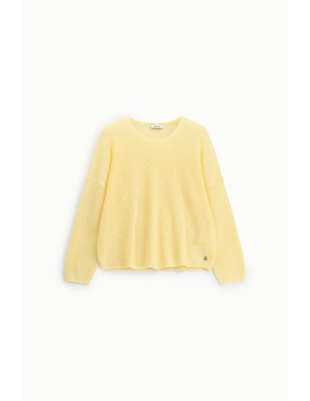 Maglione Girocollo A Maglia Larga Vestibilità Rilassata Dixie - Ves...