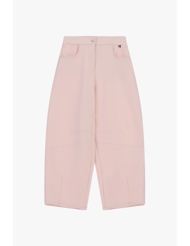 Calças Palazzo Cropped com Bolsos Frontais Dixie