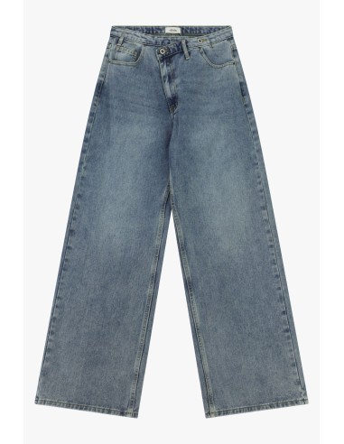 Jeans de perna larga cinco bolsos cintura regular Dixie