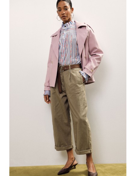 Pantaloni Palazzo Fit Con Cintura E Risvolto Dixie - Vestiti Firmat...