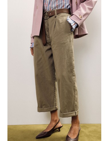 Pantaloni Palazzo Fit Con Cintura E Risvolto Dixie - Vestiti Firmat...