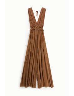 Tuta Senza Maniche Con Scollo A V E Vita Arricciata Dixie - Vestiti... 2