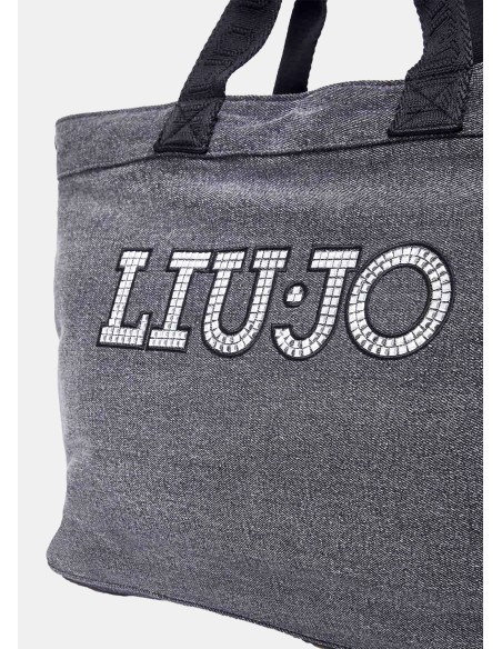 Tote bag grande com logótipo Liu Jo