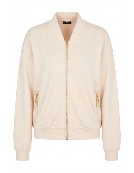 Felpa Con Dettagli Chain Liu Jo - Vestiti Firmati Life Smiles