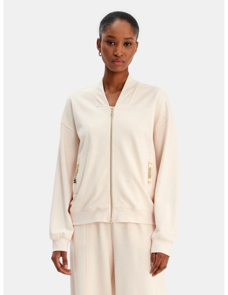 Felpa Con Dettagli Chain Liu Jo - Vestiti Firmati Life Smiles