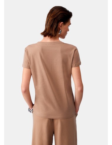 T-Shirt Con Scollo A V Liu Jo - Vestiti Firmati Life Smiles