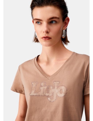 T-shirt com decote em V Liu Jo