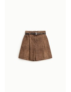 Bermudas com cinto e estampa efeito crocodilo Please 2