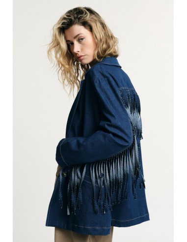 Blazer Com Franjas E Fecho De Botões Please