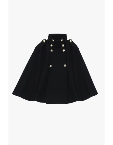 Casaco-capa de abotoamento duplo com ombreiras Please