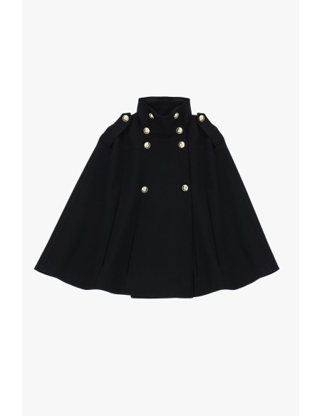 Casaco-capa de abotoamento duplo com ombreiras Please