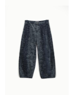 Jeans Balloon Estampa Serpente Cintura Alta Please 2
